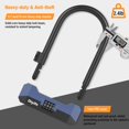 thumbnail image 3 of Bike U Lock Diyife, resistente, antirrobo, con cable de acero de 1,5 m, 3 of 8