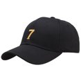 thumbnail image 1 of Gorra de béisbol CR7s negra para hombre y mujer, 1 of 1
