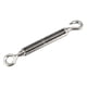 thumbnail image 4 of Tensor de gancho a ojo M10, tensor de cable de alambre galvanizado, aparejo de tornillo tensado 121mm, 4 of 5