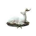 thumbnail image 2 of Estatuas de alces de blanca perfecl Escultura de reno Decoración Figuras de ciervos Cabeza Izquierda, 2 of 8
