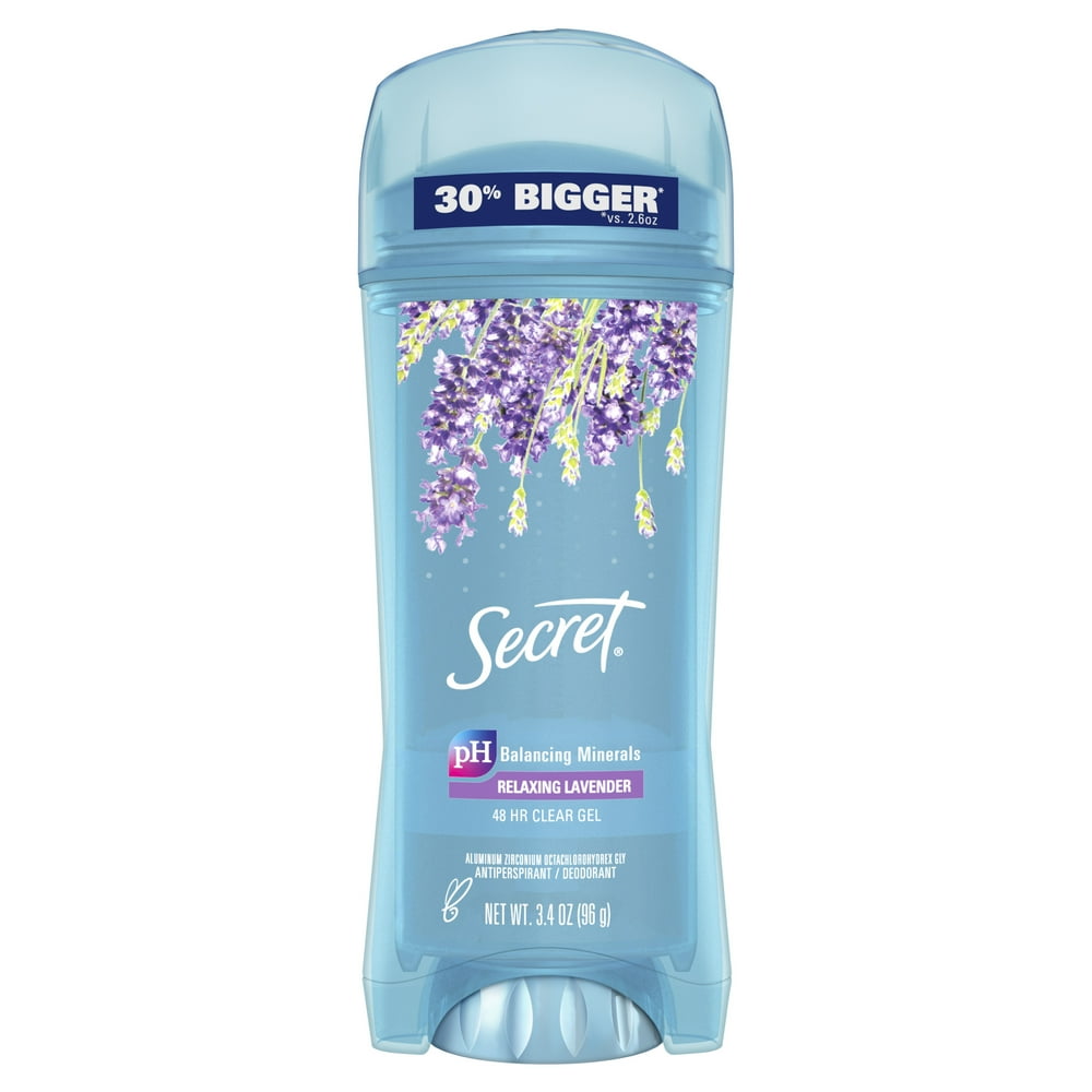 Secret Fresh Antiperspirant Deodorant Clear Gel Lavender 3.4 Oz