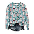 thumbnail image 3 of Buigttklop S Women'S Casual Long Sleeve Sweatshirt Crewneck Vacation Christmas 3D Digita Printing Cute Loose Fit Pullovers Tops, 3 of 4