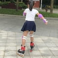 thumbnail image 3 of Six-piece Children's roller skating protective gear set sports helmet protective gear skateboard skating protective gear knee pads and elbow pads,Black, 3 of 5
