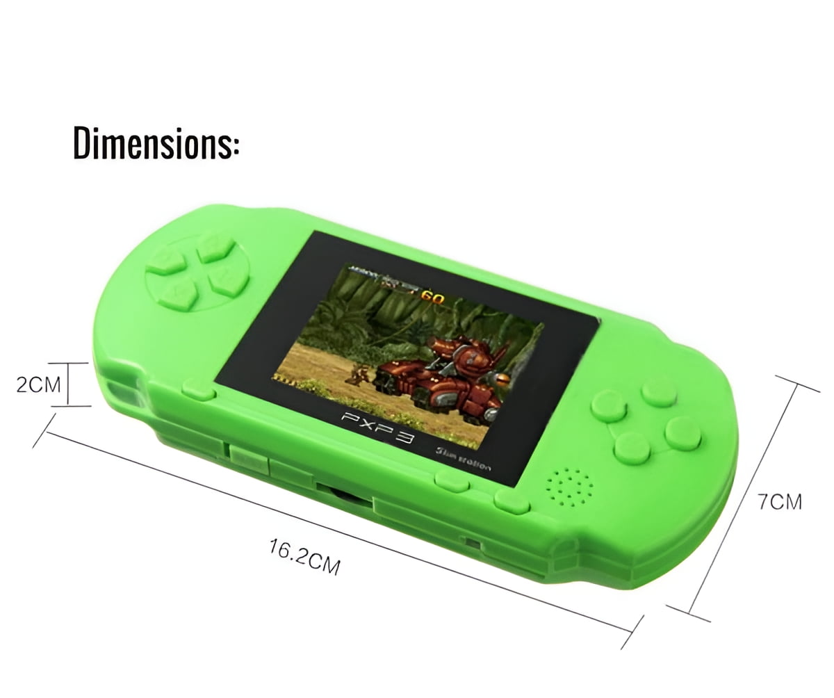 PXP3 Handheld Video Game Console Slim Includes 100 Games (Balck)
