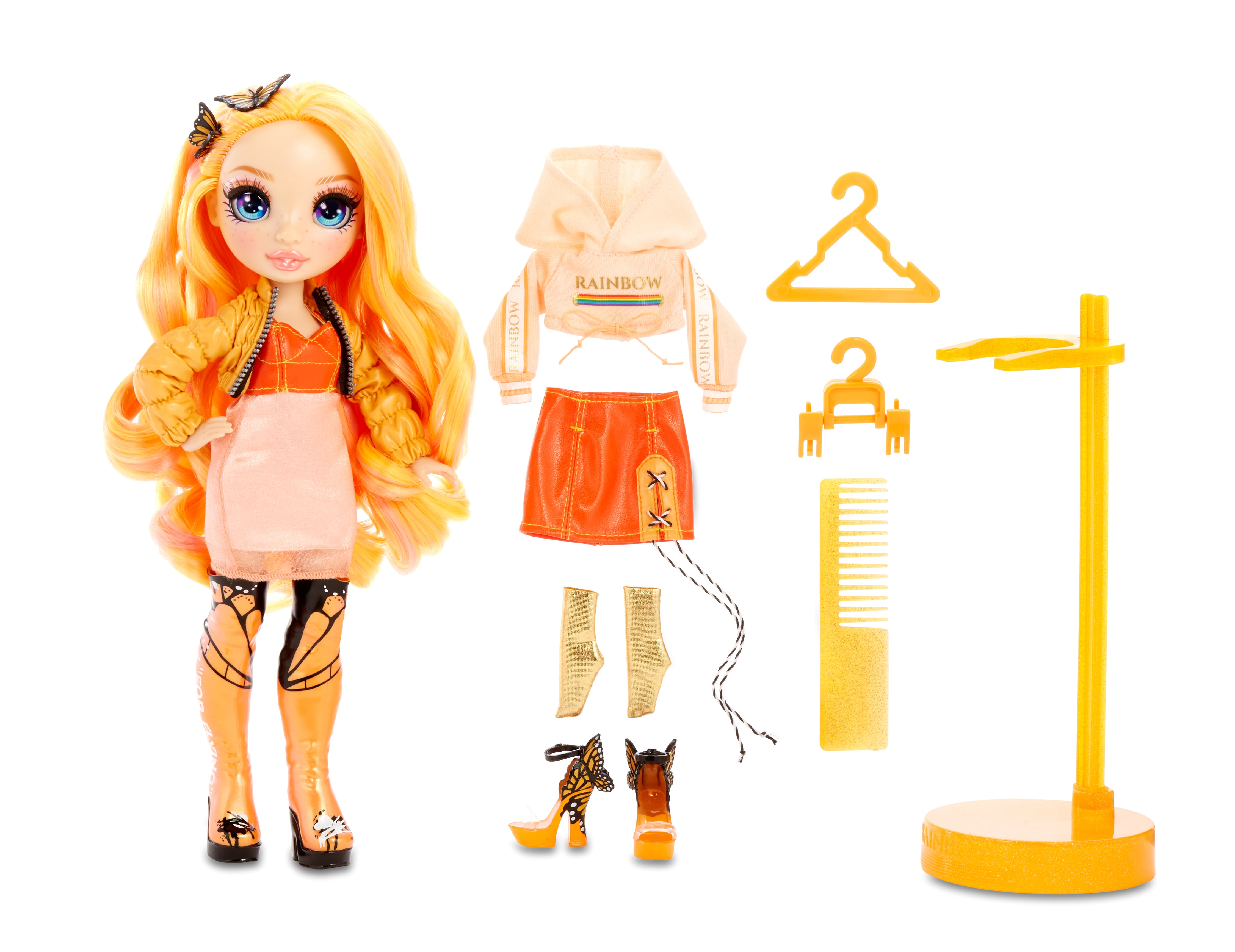 PEACH Fashion Doll with 2 Outfits Details about   Rainbow High Doll POPPY ROWAN Ages 3+