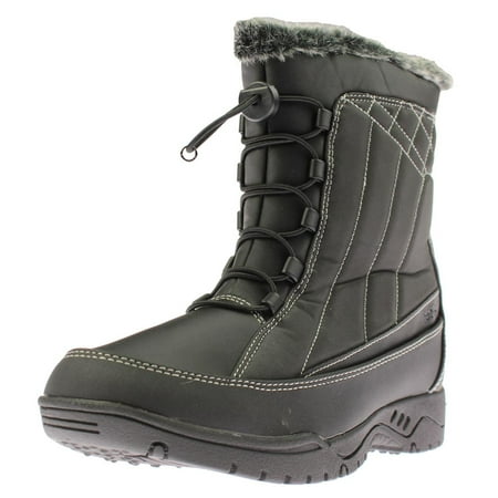 Womens Barbara Faux Fur Mid Calf Snow Boots
