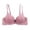 Pink, variant on XFLWAM Women's Super Boost Padded Plunge Bra Lace Trim Smoothing Bralette Lift up Breathable Lightweight Daily Underwear