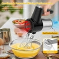 thumbnail image 3 of Cordless Hand Mixer,Digital Display 7 Speed Rechargeable Electric with 4 Stainless Steel Attachments,for Baking,Eggs, 3 of 6