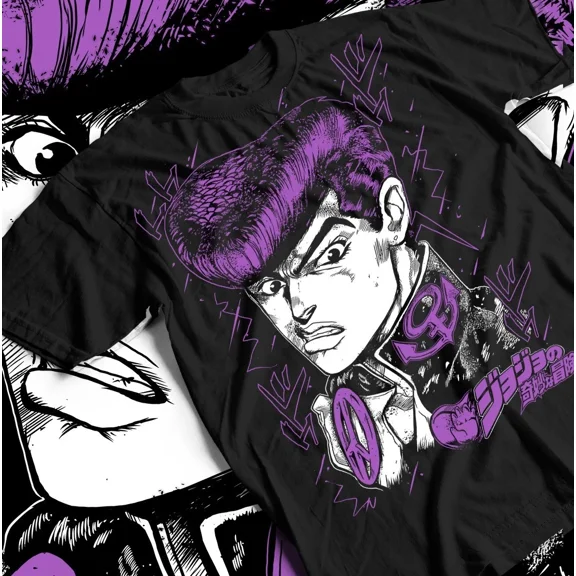 Reprint Rare JoJo’s Bizarre Adventure Jolyne Jotaro T-Shirt | Anime Manga Tee