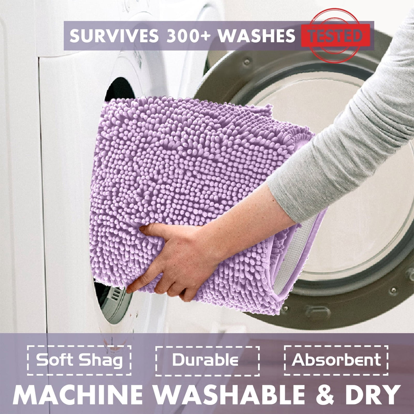 Winty Carpet,Floor Mat,Bath Mat Extra Soft Plush Bath Shower Bathroom Rug Super Absorbent Shaggy Bath Rug. Machine Wash & Dry,Area Rugs