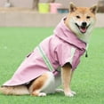 thumbnail image 4 of Dog Raincoat Windproof Hooded Poncho With Reflective Strips For Medium Large Breed, 4 of 5