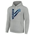 thumbnail image 2 of Men's Starter  Heather Gray Seattle Kraken Color Scratch Fleece Pullover Hoodie, 2 of 3