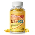 thumbnail image 1 of Vitamina D3 + K2 MK-7 10000 UI / 250 mcg - Alta Potencia - Apoya la Absorción de Calcio y la Salud Ósea y Cardiovascular, 1 of 7