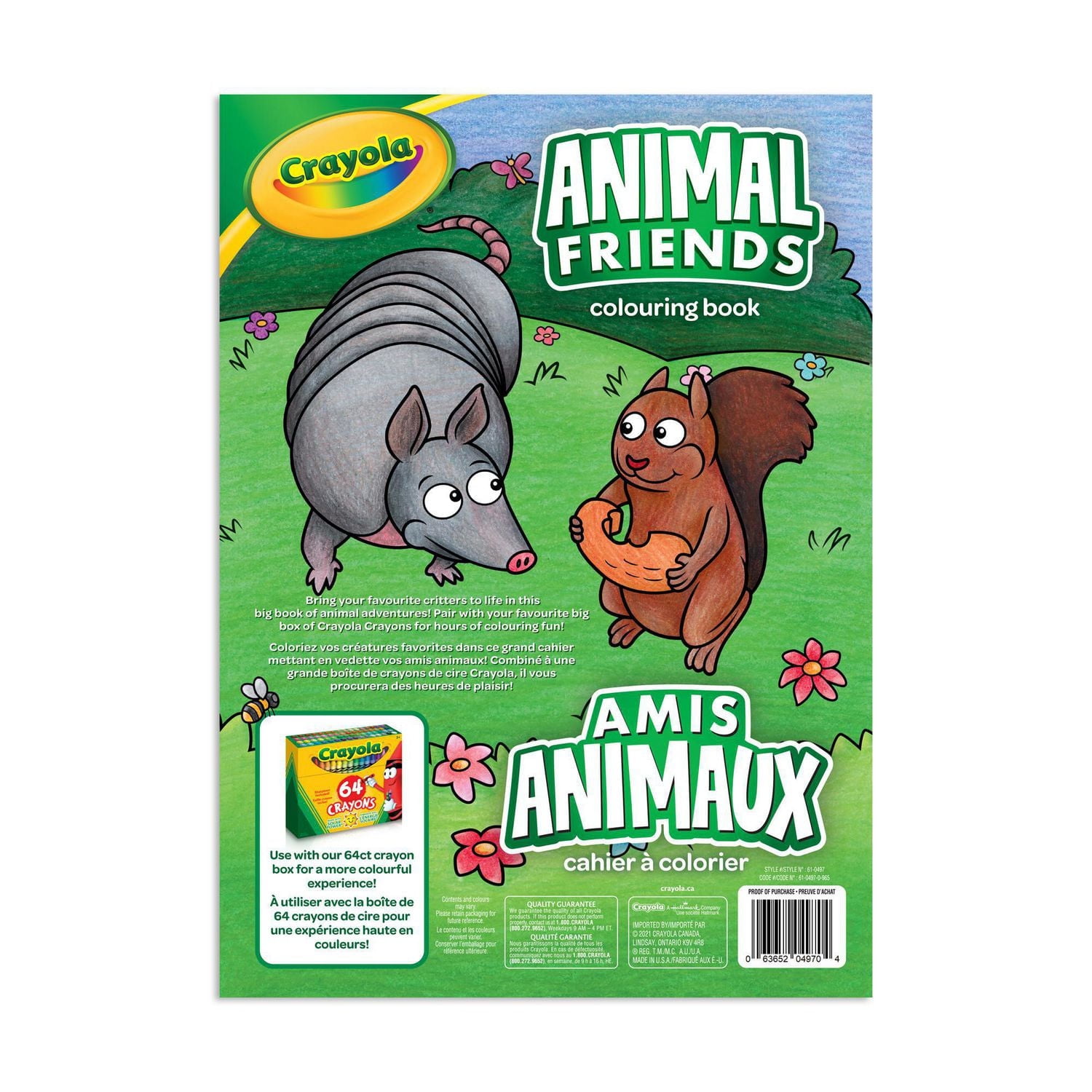 Crayola 96 Page Colouring Book, Food Pals, 96 page colouring book