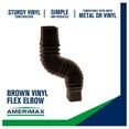 thumbnail image 4 of Amerimax 2'' x 3'' Flex-Elbow, Brown, 4 of 6