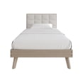 thumbnail image 4 of Castle Place Modern Wooden Twin Platform Bed, Antique Grey, 4 of 8