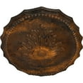 thumbnail image 3 of Ekena Millwork 16 7/8"W x 11 3/4"H x 1 1/2"P Oxford Ceiling Medallion, Hand-Painted Rust, 3 of 5