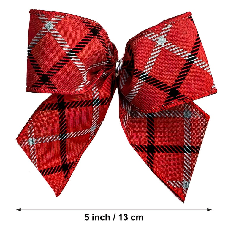 Large Red Satin Christmas Tree Topper Bow 6 Ft. Tails 