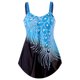 thumbnail image 2 of Advancent 2021 traje de baño Sexy de piezas para mujer, traje de baño acolchado, traje de baño estampado sin espalda, traje de baño con Traje de baño Lago azul XXL, 2 of 6
