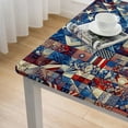 thumbnail image 4 of nygtbtfer Tablecloth Rectangle Table Cloth American Flag Table Cover for Memorial Veteran's Day Dining Table Decoration, 4 of 7