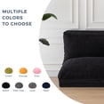 thumbnail image 4 of GOODONE Folding Beanbag Sofa Bed,Corduroy Memory Foam Convertible Floor Mattress,with Removable and Washable Cover,Suitable for Adults,Ideal for Living Room and Bedroom,Black,Full, 4 of 14