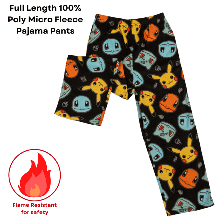 Pokemon Boys Pajama Sets Long Sleeve Pikachu Sleepwear 2 Piece Set