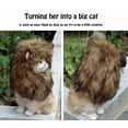 thumbnail image 2 of Lion Mane Wig for Cats, Funny Pet Cat Costumes for Halloween Christmas, Furry Pet Clothing Accessories (Size S, Melange brown), 2 of 7