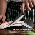 thumbnail image 6 of WXCOO 2Pcs, Kitchen Chef Knife Cutting Knife Hand Forged Boning Knife Cheese Pizza Pocket Kitchen Knife Stainless Steel Slicing Cooking Mini Knife with Laser Damascus Pattern Household Cooking Tools, 6 of 14