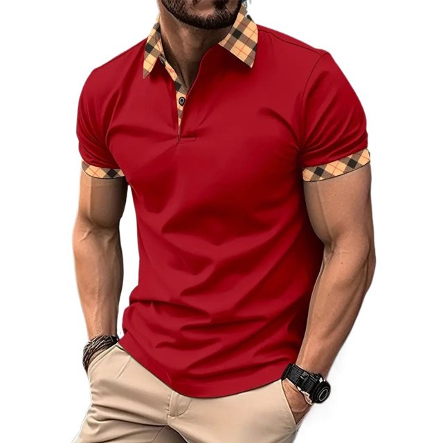 Chemise d'Été Décontractée Respirante & Séchage Rapide Col Golf Manches Courtes pour Hommes