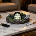 thumbnail image 4 of Halloween Decorations Indoor, Haunted Mansion Decor, Halloween Home Decor, Collectible Figurines, 5X4.5X2 in Resin Skeleton Water Ghost Desktop Decoration Ashtray with Built-In, 4 of 5