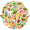 2A, variant on 35pcs-50pcs Colorful PVC Kids Stickers Toy Tropical Stationery Stickers Funny Graffiti Decals for Suitcase Phone Laptop