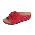 thumbnail image 2 of Pointed Toe Women's Business Office Comfortable Dress Shoes Plus Size Office Work Daily Wear Spring Summer Red 6.5, 2 of 9