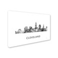 thumbnail image 3 of Trademark Fine Art 'Cleveland Ohio Skyline WB-BW' Canvas Art by Marlene Watson, 3 of 4