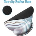 thumbnail image 3 of with Wrist Support, Ergonomic Memory Foam Wrist Support , Cute Wrist Pad with Non-Slip Rubber Base for Gaming and Working, Easy Typing & Pain Relief, Blue Golden Marble, 3 of 6