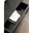 thumbnail image 4 of Kate and Laurel Malone Modern Wooden Console Table with Wood Shelf, 36 x 13 x 31, Black, Transitional Wood Entryway Table with Shelf and Drawers for Entry Storage Options, 4 of 11