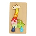 thumbnail image 2 of Rompecabezas de madera para niños, juguete educativo de aprendizaje temprano, juguetes Montessori Jirafa, 2 of 9