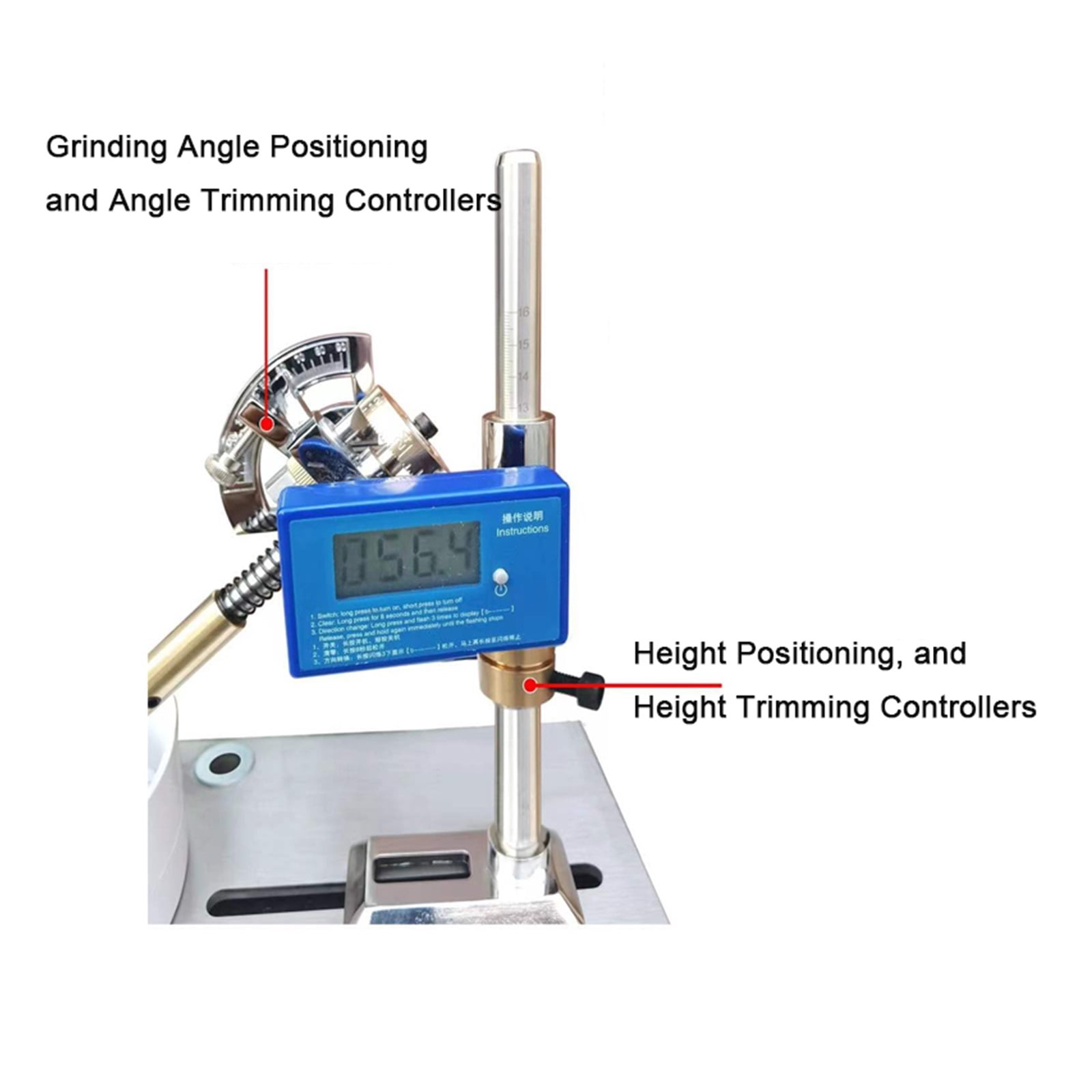 Gem Faceting Machine Grinding Polishing Machine DC Stepless Speed Gem Angle Grinder Precision Jewelry Stone Polishing Machine Molding Machine ,Easy to Operate