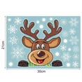 thumbnail image 6 of Flmtop Christmas Glass Sticker Decorative Waterproof PVC White Snowflake Double Side Printed Window Cling for Showcase, 6 of 10