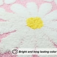 thumbnail image 2 of Bathroom Rugs Non Slip Washable, Blue Large Bath Mats for Bathroom Floor, Soft Cute Daisy, Shaggy Soft and Absorbent, Thick Plush Shower Bath Rug Runner Decor, 2 of 7