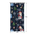 thumbnail image 5 of Dark Blue Christmas Santa Pattern Shower Curtain 36"x72" ,Bathroom Decorative Shower Curtains Set with 12 Hooks,Modern Waterproof Washable Shower Curtain, 5 of 6