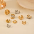 thumbnail image 5 of Vireellx Earrings for Women 18K Karat Gold Plated Ear Bone Clips Triple Ear Clips Holeless Jewelry Gift for Women, 5 of 9