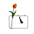 thumbnail image 1 of Tarjeta de jarrón artificial de tulipanes Delaware America usa mapa silueta Unbranded 25 x 17 cm, 1 of 3