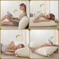 thumbnail image 5 of MY Goose Down Body Pillows for Adults Large Long Body Pillow Firm Hugging Pillow Insert for Side Sleepers, Breathable 20x54 Full Length Cooling Body Pillow for Bed Sleeping with 100% Organic Cotton, 5 of 6