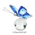 thumbnail image 3 of Crystal Butterfly Figurines Collectibles Art Glass Table Decor Paperweight Souvenir Christmas Ornament Gift, 3 of 8