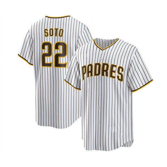 Men's San Diego Padres Baseball Jersey TATIS JR.23# SOTO 22# MACHADO 13# Adult Replica Player Name Navy Jersey