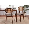 thumbnail image 7 of Baxton Studio Darrion Mid-Century Modern Grey Fabric and Walnut Brown Finished Wood 2-Piece Dining Chair Set, 7 of 7