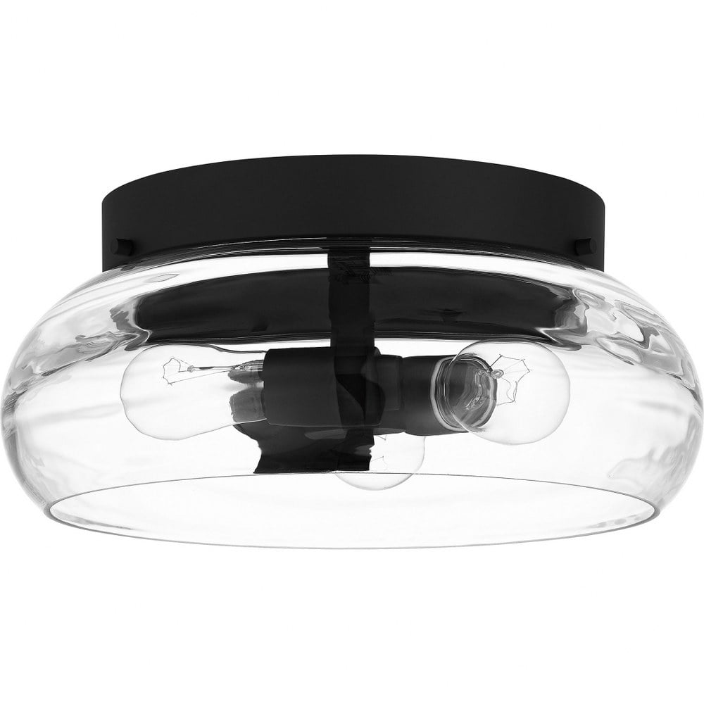 Quoizel Lucy 3-Light Matte Black Flush Mount Light - Walmart.com
