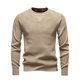 thumbnail image 2 of Ceisia Men Solid Color Long Sleeve Stand Up Collar Button Casual Gift Daily Outdoor Fashion Hoodie Top, 2 of 9
