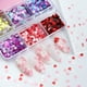 thumbnail image 3 of 6 rejillas de corazones de amor mezclados, lentejuelas, copos de brillo rojo negro para esmalte de Gel, decoraciones de San Valentín, suministros de uñas, accesorios, 3 of 4