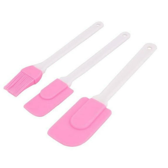 3pcs/set Kitchen Heat-resistant Silicone Spatulas Baking Pastry Scraper Fondant Cake Cookie Tools Accessory